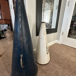 Vintage Megaphone Lot Authentic Americana Bullhorn