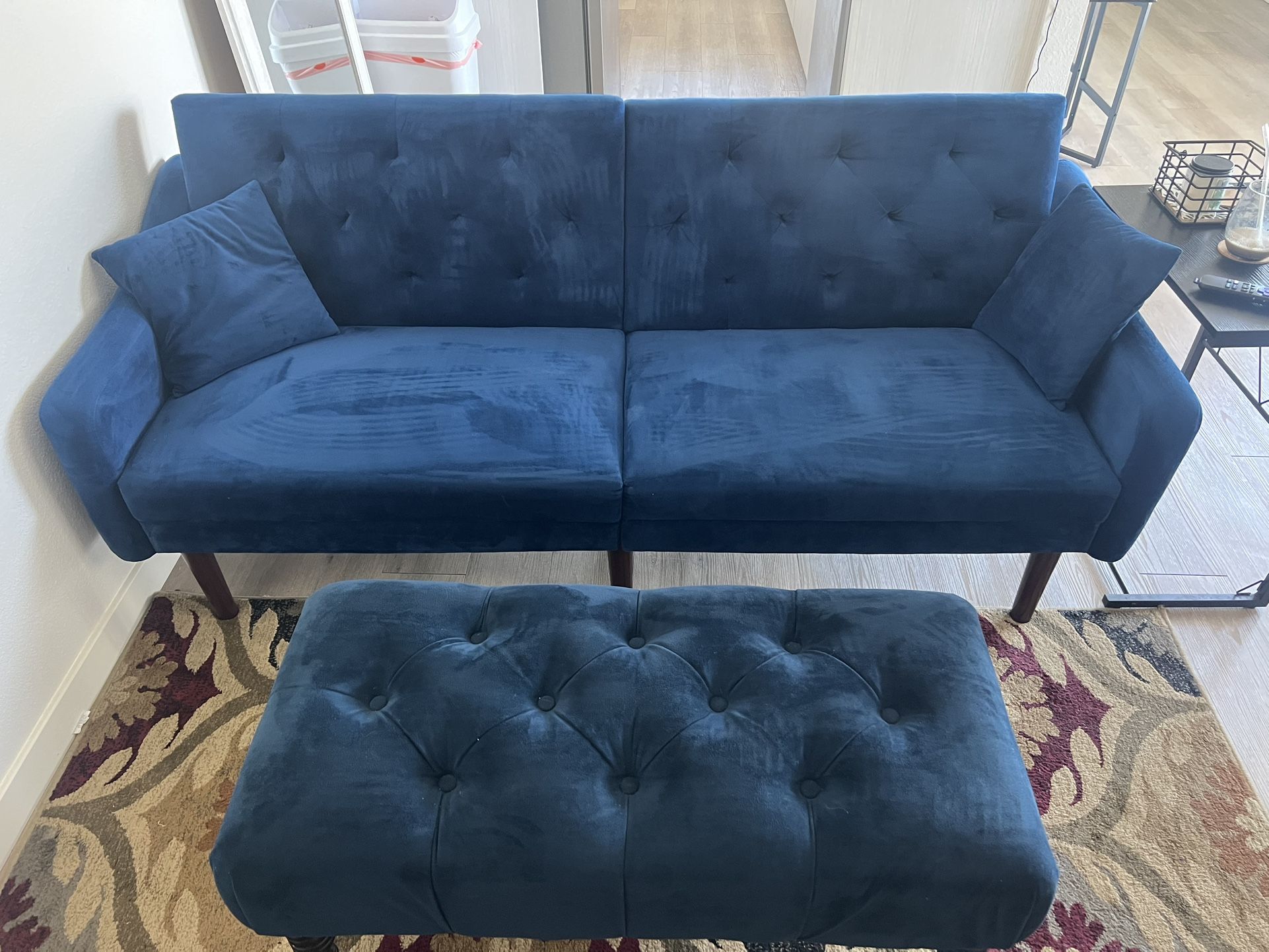 Blue Futon Couch