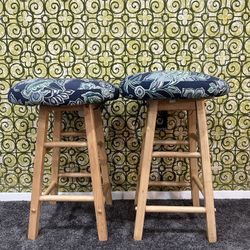 Timber Stools - Set of 2