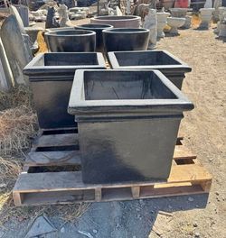 CONCRETE CEMENT PLANTERS $300 EACH(24"X24")