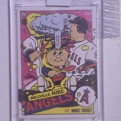 Topps Project 70 Ermsy 357 Mike Trout Millville Mike Garbage Pail Kids Adam Bomb