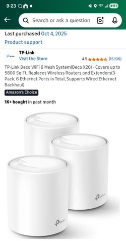 TP-Link Deco WiFi 6 Mesh System