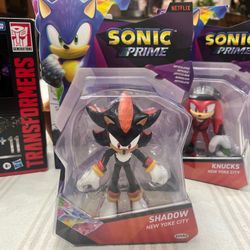 2024 Netflix Prime Sonic The Hedgehog SHADOW New Yoke City 5" Action Figure