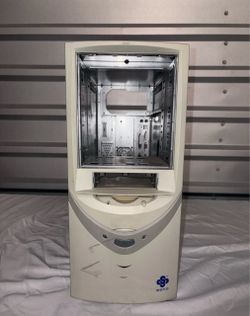 Vintage Soyo ATX Mid Tower PC Case Beige Retro for Sleeper Build PC