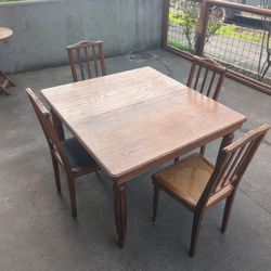 Oak Dining Table With Chairs