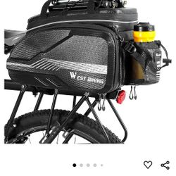 Brand New Bike Rack Bag, Leather 