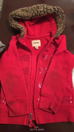 Girl red sweater