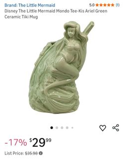 Disney The Little Mermaid Mondo Tee-kis Ariel Green Ceramic Tiki Mug
