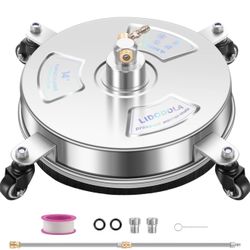 PWS14 - Limpiador de superficies de hidrolavadora de 14 pulgadas con 4 ruedas - Limpiador de superficies de acero inoxidable para fijación de lavadora