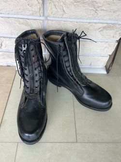 Leather Military Boots 9.5
