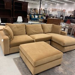 Room & Board Camel Sectional 
