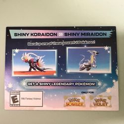Game Stop Promo Code Scarlet & Violet Shiny 