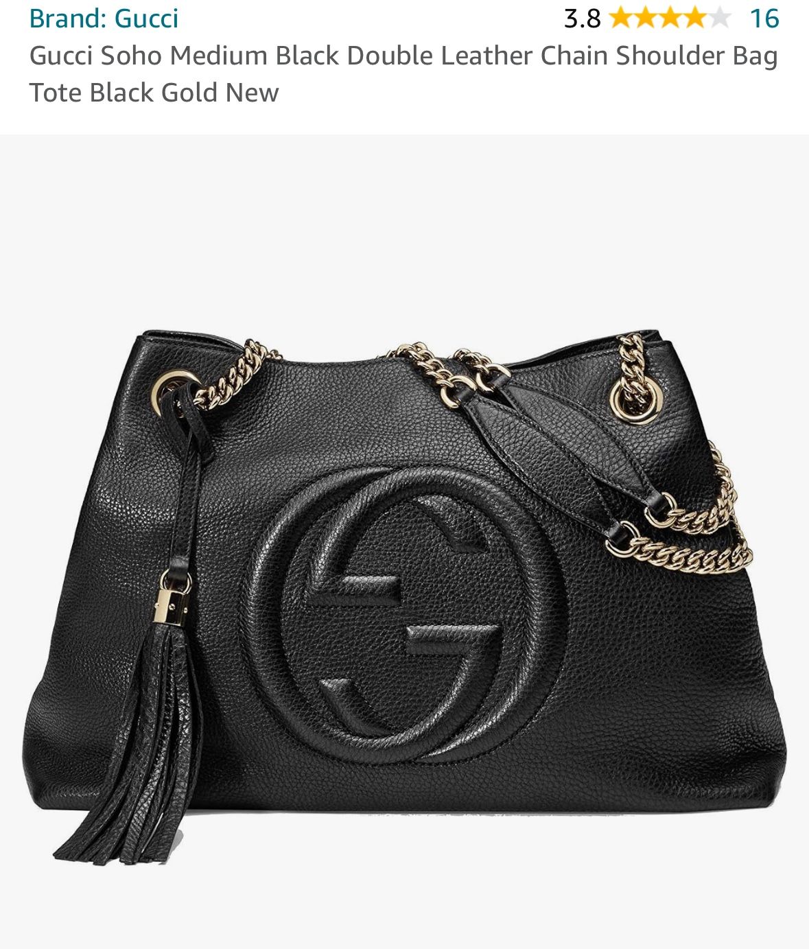 Gucci Soho Medium Bag Black Used