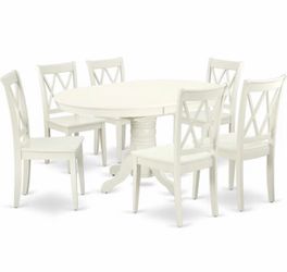 New dining set table (6 chairs)
