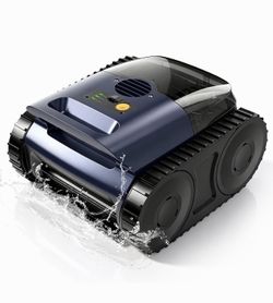 Pool Vacuum, Cordless Robotic Pool Cleaner for In ground Pools, Wireless Pool Vacuum with Sonar Smart Navigation, 190 Mins 2150 Sq.Ft