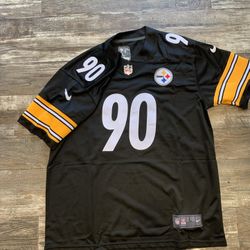 TJ WATT (sizes Below) black classic Pittsburgh Steelers football jersey