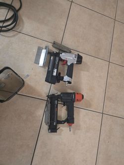 Brad nailer and crown stapler.