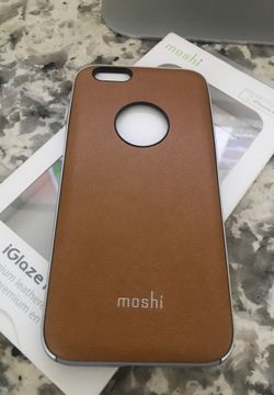 Moshi brown leather case iPhone 6 & 6s