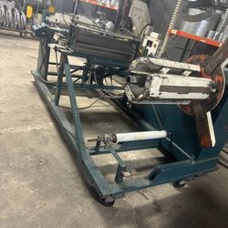 Coil Fed Sheet Metal Straightener And Shear Line