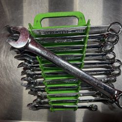 Wrench Set With Snap On Holder Mixed Wrenches