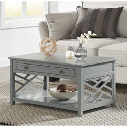 FREE SAME DAY DELIVERY New Coventry 36” Coffee Table with Drawer & Shelf from Wayfair
