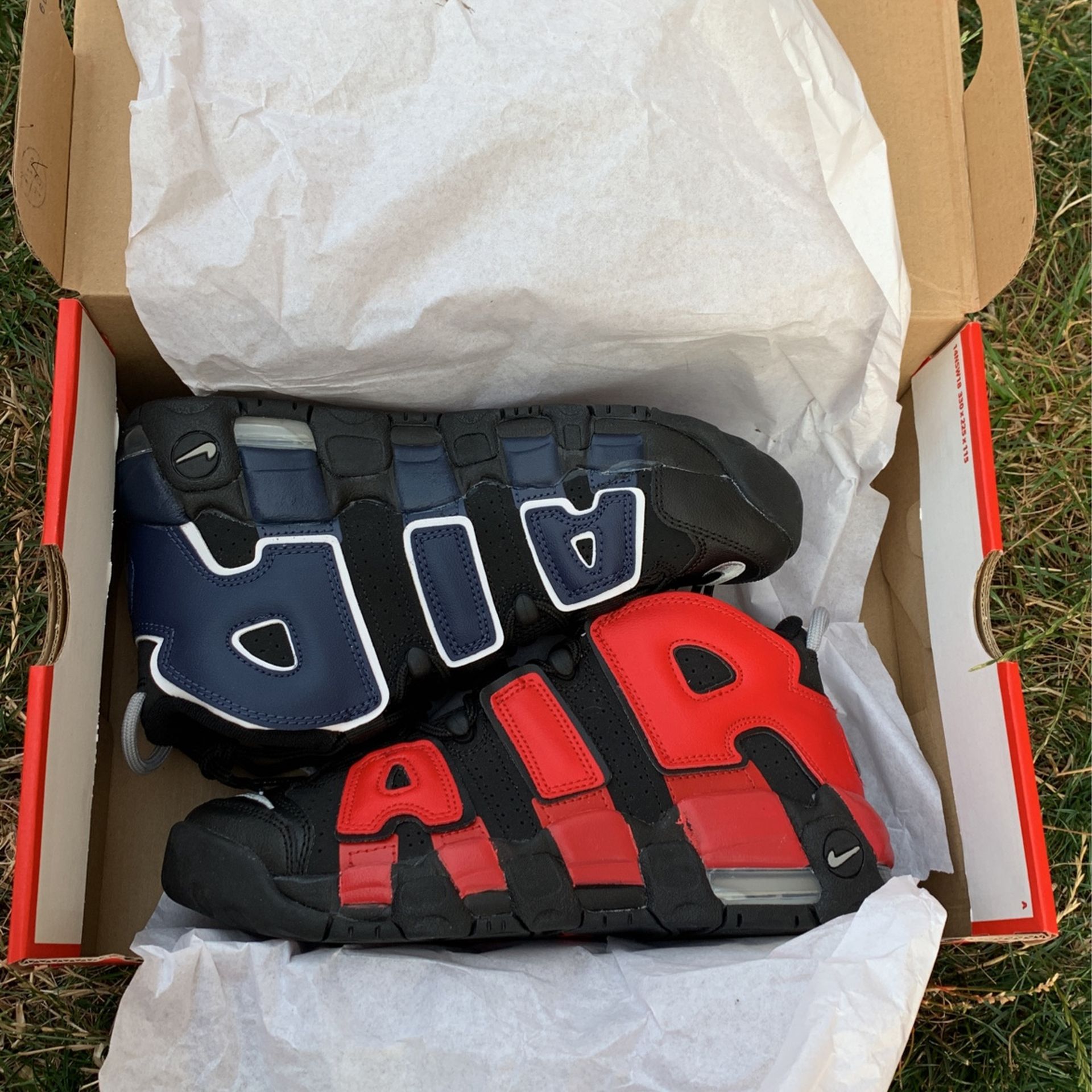 Nike Air more Alternate Split Navy Red (gs)