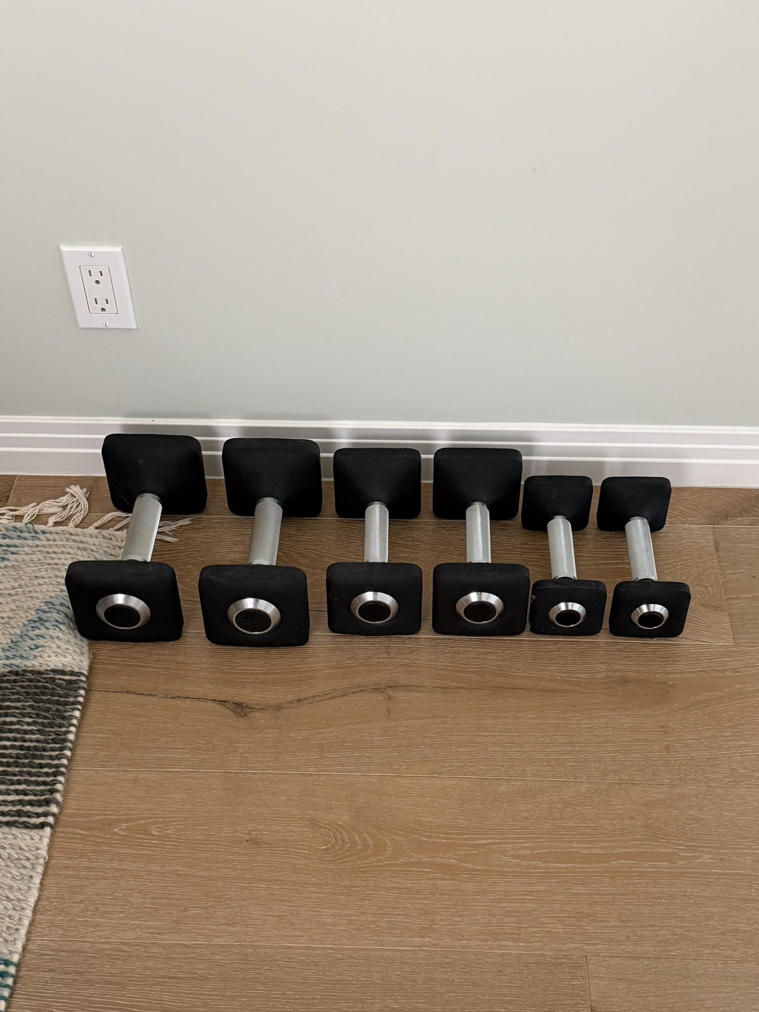 Peloton Ergonomic Weights- 15, 10 and 5lb sets