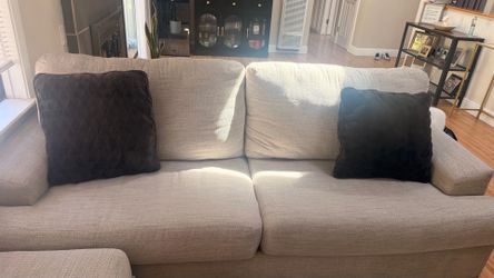 $300 OBO!! Ashley furniture Couch and Ottoman