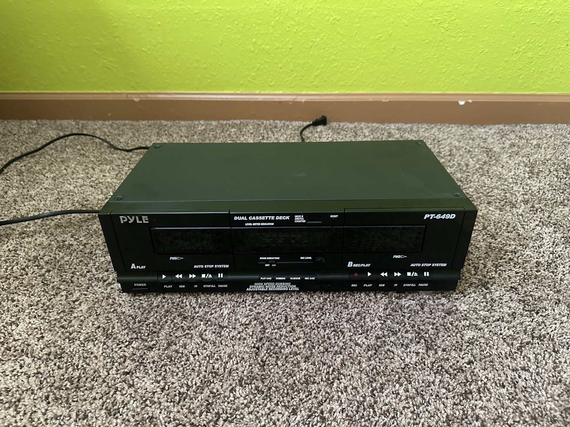 Pyle PT-649D Dual Cassette Deck