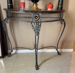 Entryway table with mirror