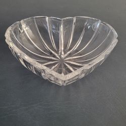 Heart Shaped Crystal Dish