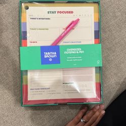 Tabitha brown Oversized Notepad & Pen