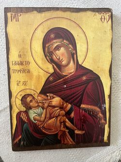 Orthodox Christian Icon Galaktotrophousa Virgin Mary