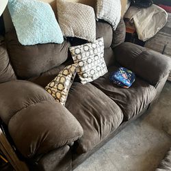 Brown Matching Couch Set 
