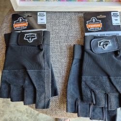 Ergodyne ProFlex 901 Half-Finger Leather Impact Gloves