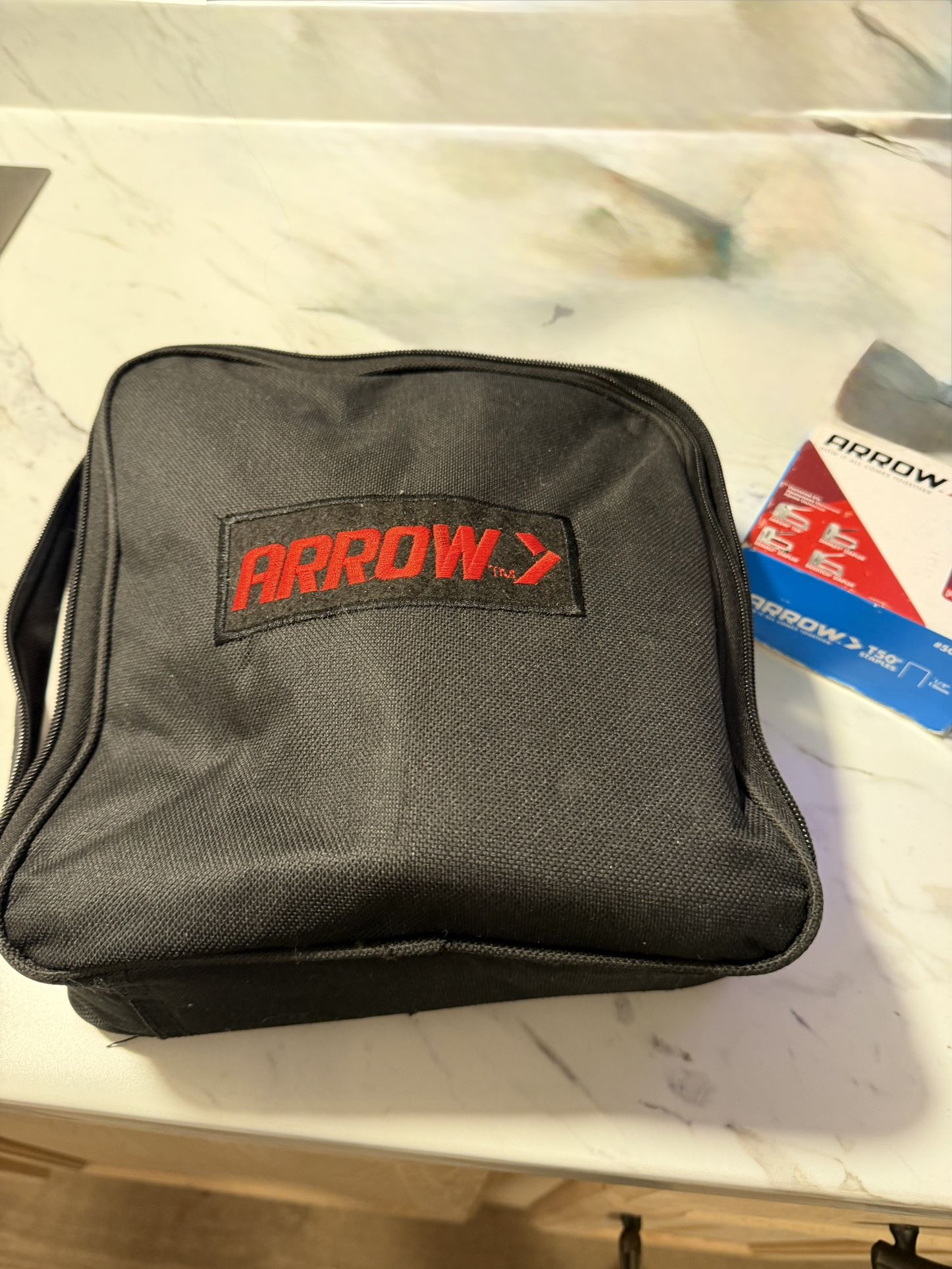 T50AC Professional Electric Staple Gun and Nailer with staples and nails