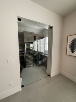 Glass doors 