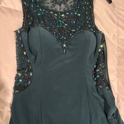 Emerald green prom Dress