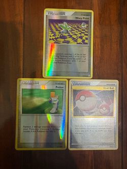 Pokemon Diamond & Pearl Era Reverse Holo Trainer Lot of 3! MP/LP
