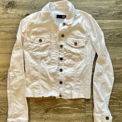 KUT from the Kloth Women’s Kara Frayed Denim Jacket Size XS