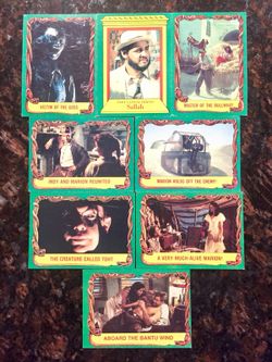 ORIGINAL 1981 “INDIANA JONES” TRADING CARDS