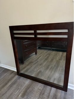 Solid Cherry  Wood framed mirror