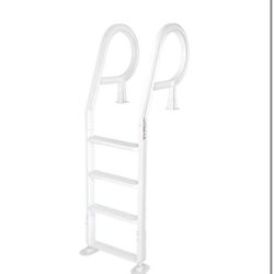 XtremepowerUS Adjustable Swimming Pool Ladder 4-Step for Entry Exit Ladder SKU: 75220