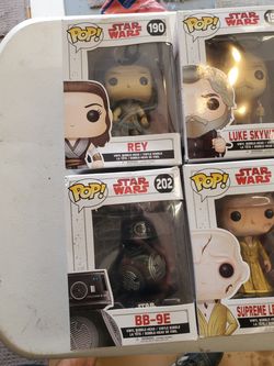 6 STARS WARS FUNKO POP FIGURES NEW