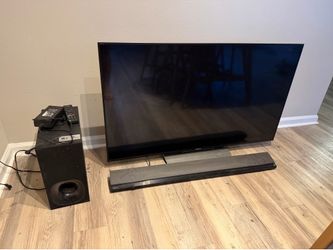 55-Inch Sony Bravia 4K HDR Smart TV w/ Soundbar & Subwoofer (2016 Model)