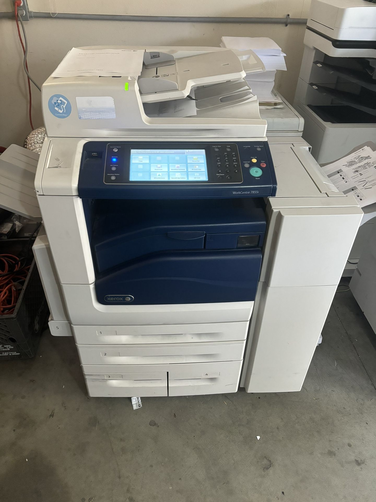 Xerox WC 7855i Color/black And White Copier/print/scan/finisher