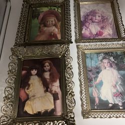 Vintage Ornate Metal Wire Picture Frames
