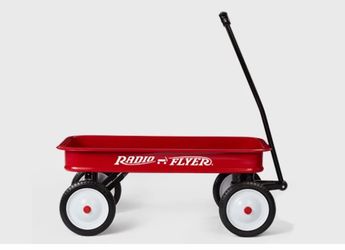 Red wagon Radio Flyer