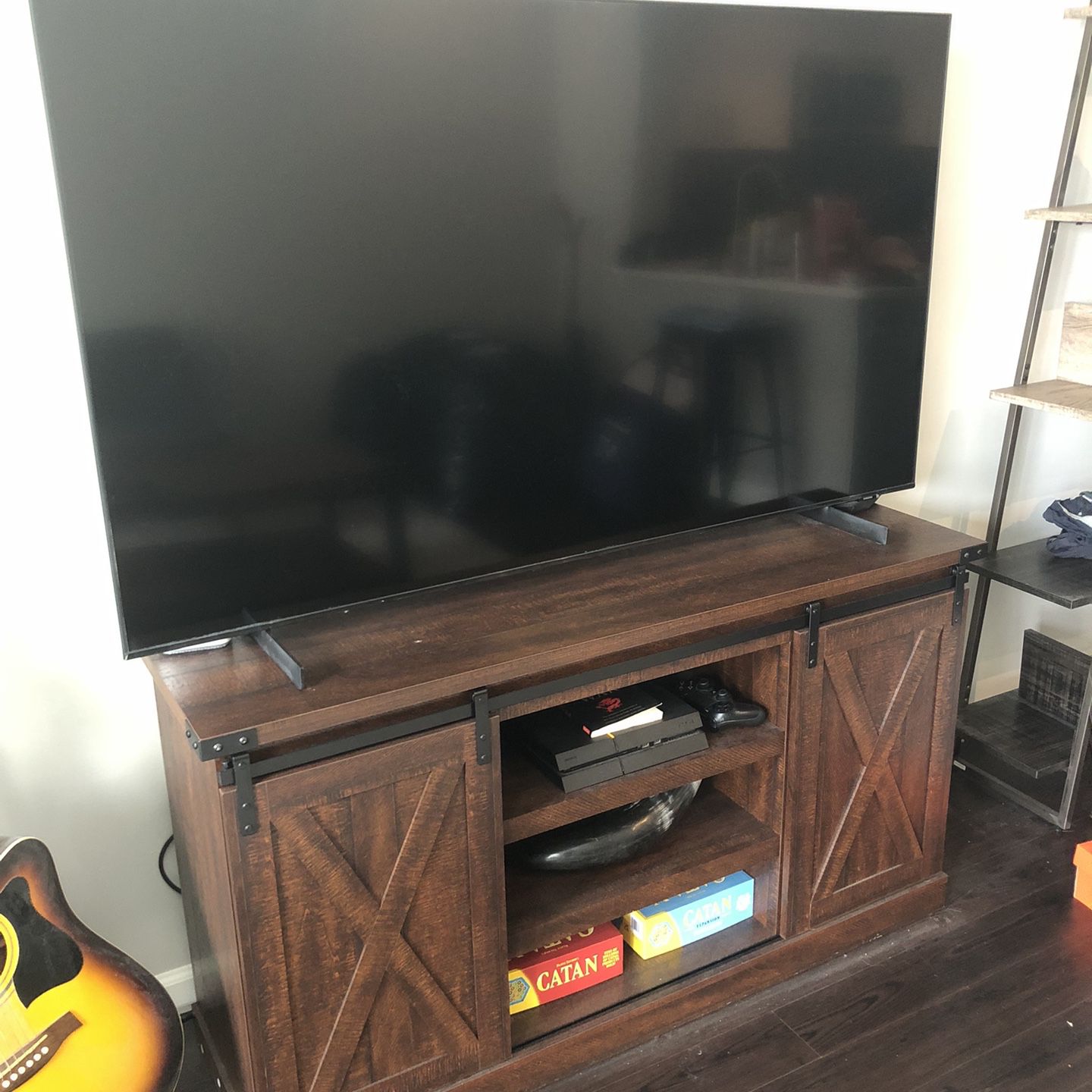 Wood & Metal TV Stand/Entertainment Center