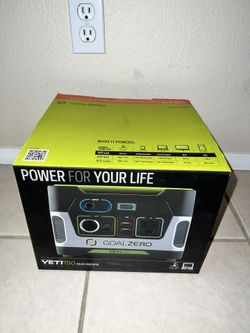 Unused Goal Zero Yeti 150 Battery Pack!